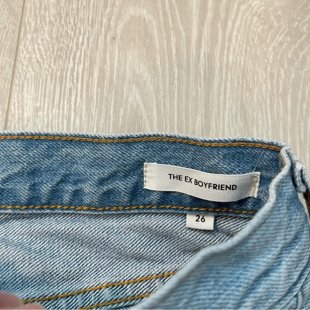 Aritzia Denim Forum The Ex Boyfriend Denim Blue size 26 Organic Cotton - Picture 8 of 16